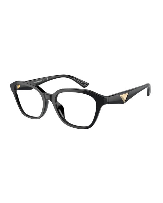 Emporio Armani Black Ea3235U 5017 Optical Frames Acetate Transparent Geometric Normal