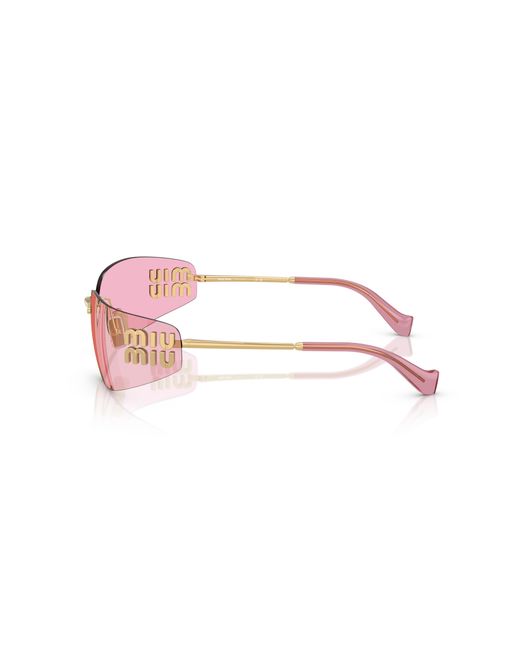 Miu Miu Black Mu A51S 5Ak90Y Sunglasses Metal Squared Normal