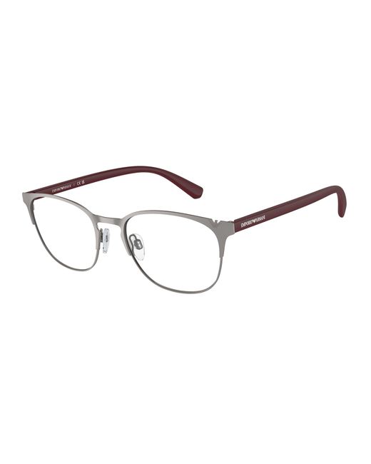 Emporio Armani Black Ea1059 3379 Optical Frames Metal Transparent Round Normal for men