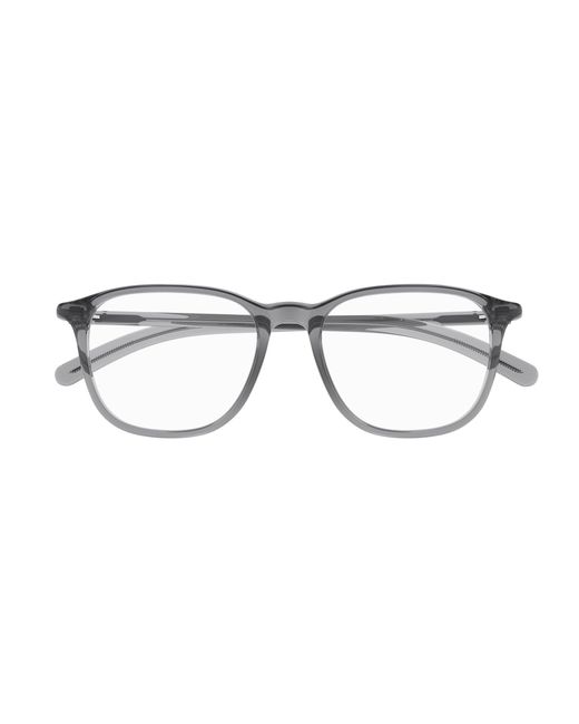Montblanc Black Mb0386O 004 Optical Frames Transparent Squared for men