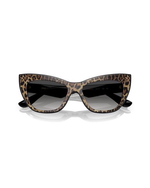 Dolce & Gabbana Black Dg4417 31638G Sunglasses Acetate Cat Eye Normal Shaded