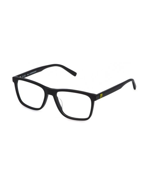 Fila Black Vfid05 703 Optical Frames Acetate Squared for men
