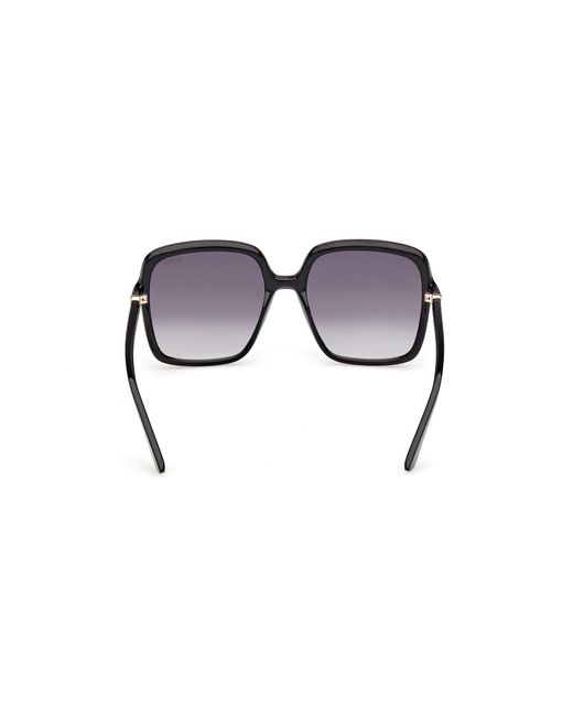 Guess Black Gu00280 01B Sunglasses Injected Smoke Squared Normal