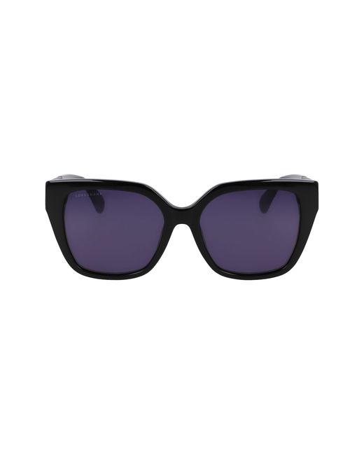 Longchamp Black Lo754Sl 001 Sunglasses Acetate Butterfly Normal Normal
