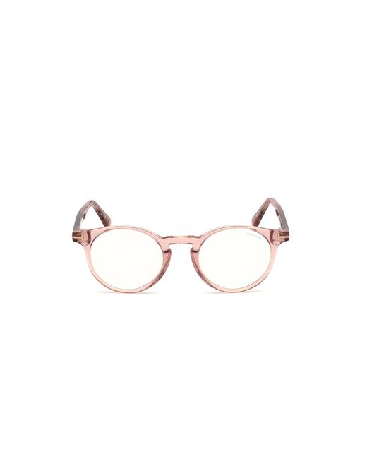 Tom Ford Black Ft5557-B 072 Optical Frames Acetate Round Anti- Light