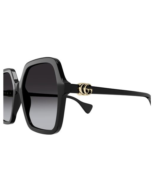 Gucci Black Gg1072Sa 001 Sunglasses Acetate Squared Normal