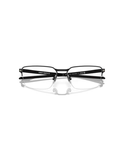 Oakley Black Ox5080 Sway Bar 0.5 508001 Optical Frames Titanium Squared Normal for men