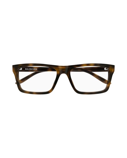 Balenciaga Black Bb0499O 003 Optical Frames Acetate Transparent Squared for men