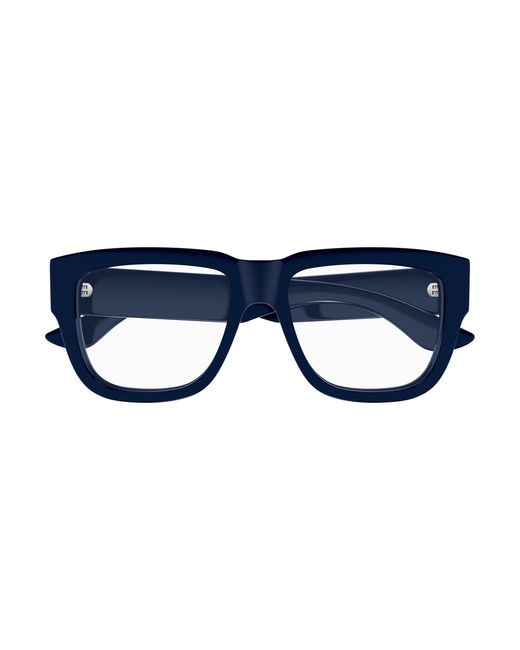 McQueen Black Am0510O 003 Optical Frames Acetate Transparent Squared