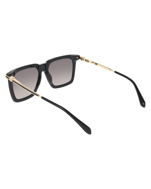 Ferragamo Black Sf2077Slbi 001 Sunglasses Acetate Squared Normal Shaded for men