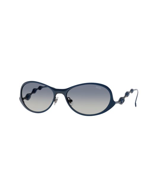DIESEL Black Dl1014 102414 Sunglasses Metal Round Normal Shaded