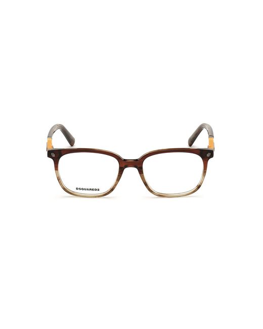 DSquared² Black Dq5297 050 Optical Frames Outlet Acetate Squared for men