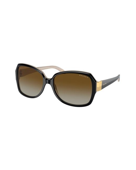 Ralph Lauren Black Ra5138 6123T3 Sunglasses Acetate Squared Polarized Shaded