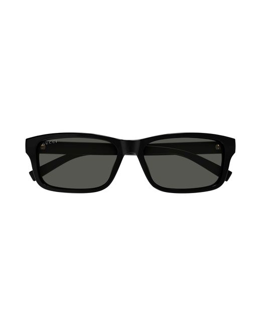 Gucci Black Gg1986Sa 001 Sunglasses Injected Squared for men
