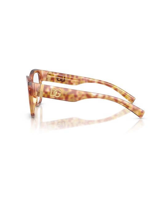 Dolce & Gabbana Black Dg5115 3477 Optical Frames Injected Transparent Butterfly Normal