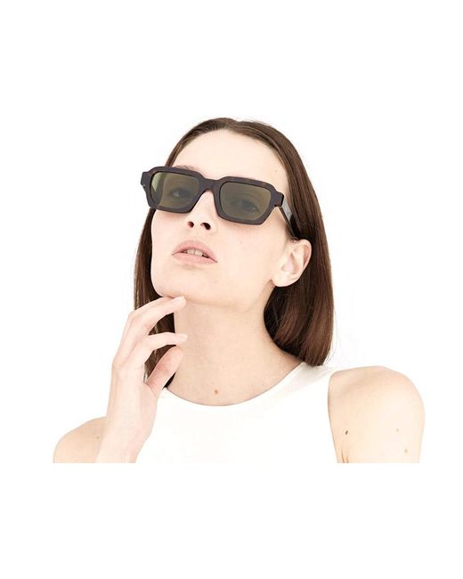 Retrosuperfuture Black Acq Caro 3627 Sunglasses Acetate Squared Normal