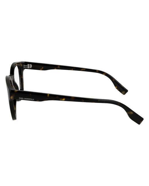 Karl Lagerfeld Black Kl6177 240 Optical Frames Bio-Inject Geometric Normal