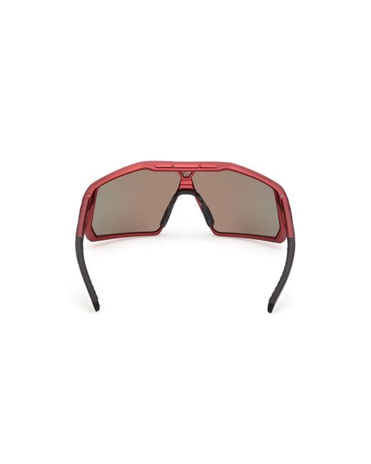 Adidas Originals Red Sp0123 Kentro 67L Sunglasses Injected Roviex Mask Normal for men