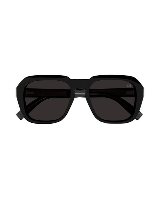 Dunhill Black Du0001S 010 Sunglasses Acetate Squared