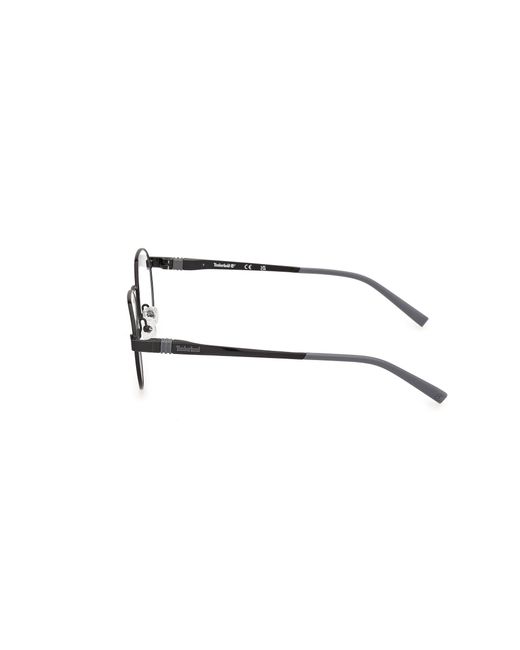 Timberland Black Tb50028 001 Optical Frames Metal Round Normal for men