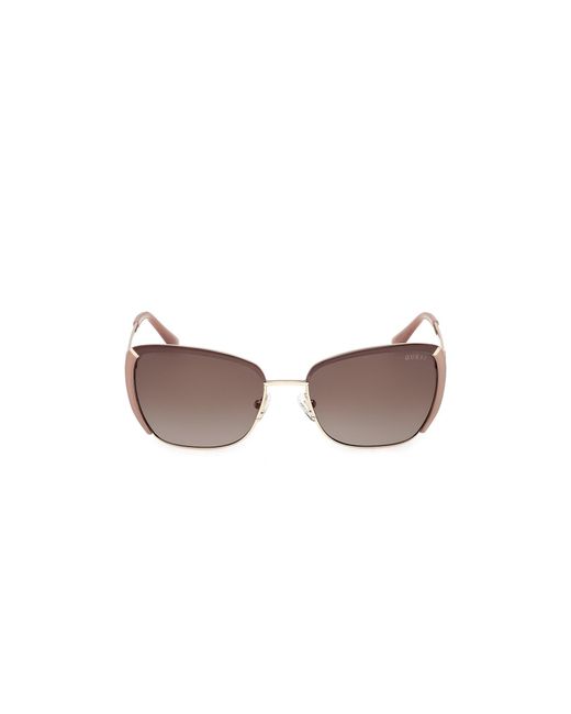 Guess Black Gu00218 59F Sunglasses Metal Squared Normal