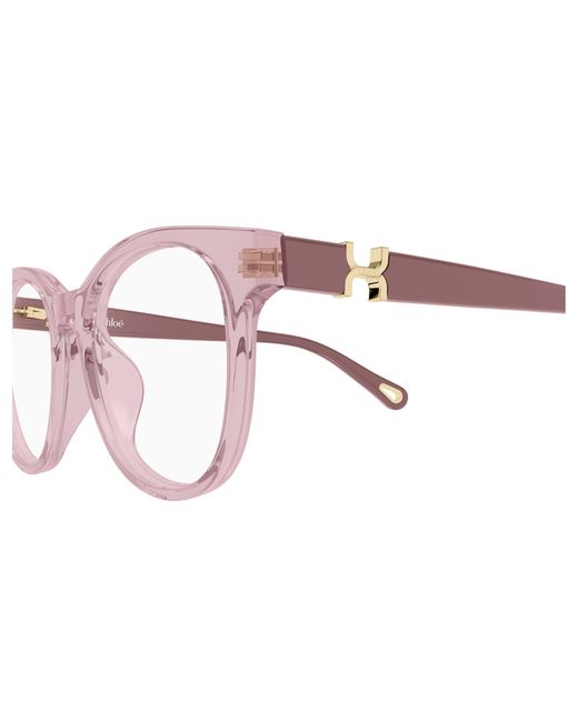 Chloé Black Ch0375O 003 Optical Frames Acetate Transparent Round