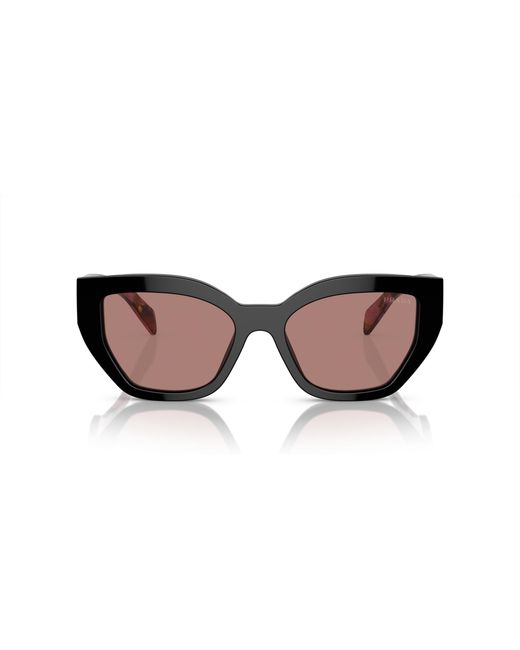 Prada Black Pr A09S 12O10D Sunglasses Acetate Butterfly Normal
