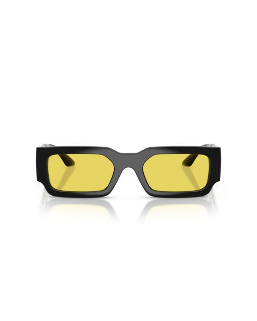 Versace Black Ve4506U Gb1/85 Sunglasses Injected Squared Normal for men
