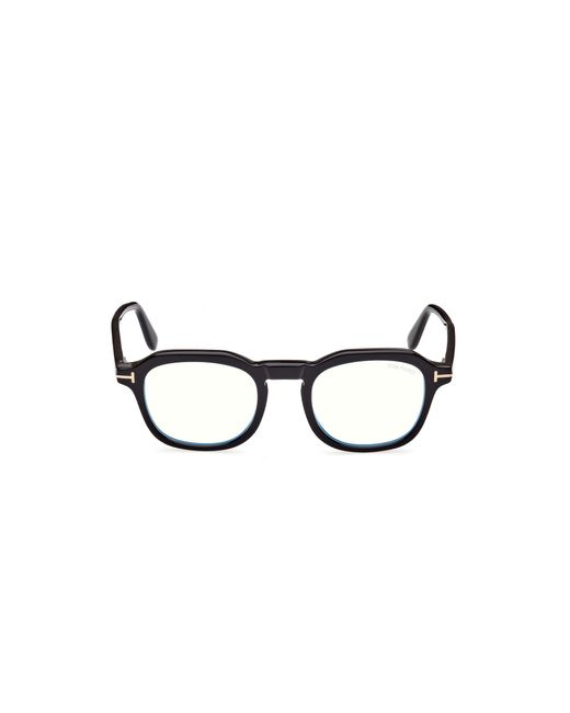 Tom Ford Black Ft5836-B 001 Optical Frames Acetate Geometric Normal for men