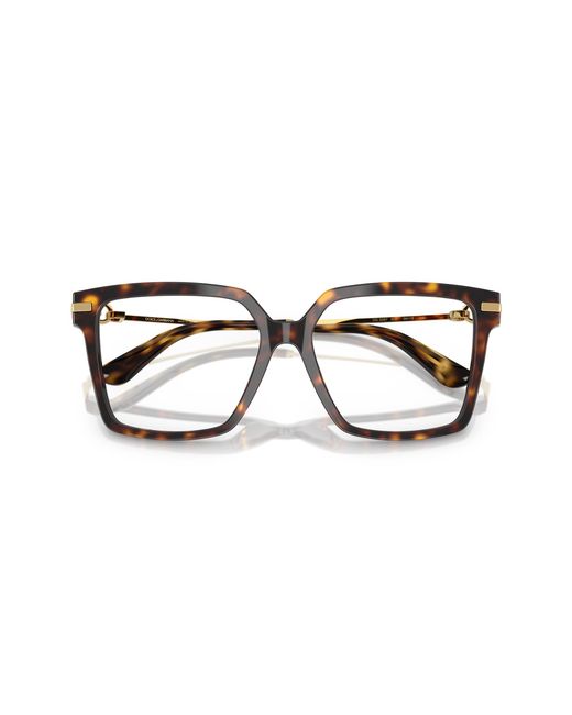 Dolce & Gabbana Black Dg3397 3222 Optical Frames Acetate Transparent Squared Normal