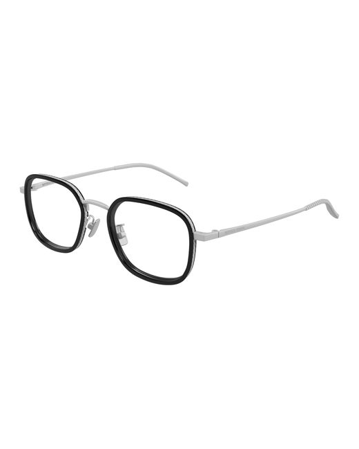 Bottega Veneta Black Bv1427Oa 001 Optical Frames Titanium Transparent Squared