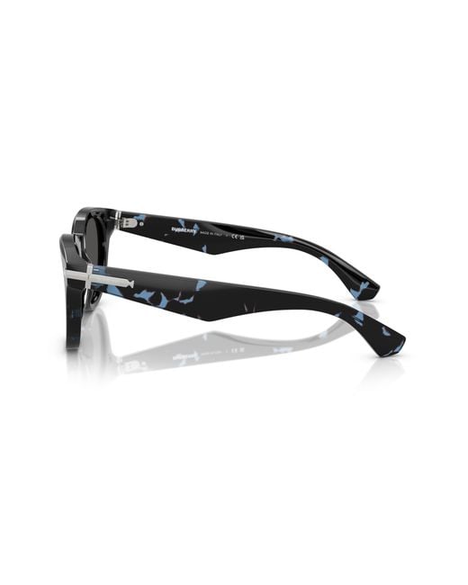 Burberry Black Be4439 411187 Sunglasses Acetate Round Normal for men