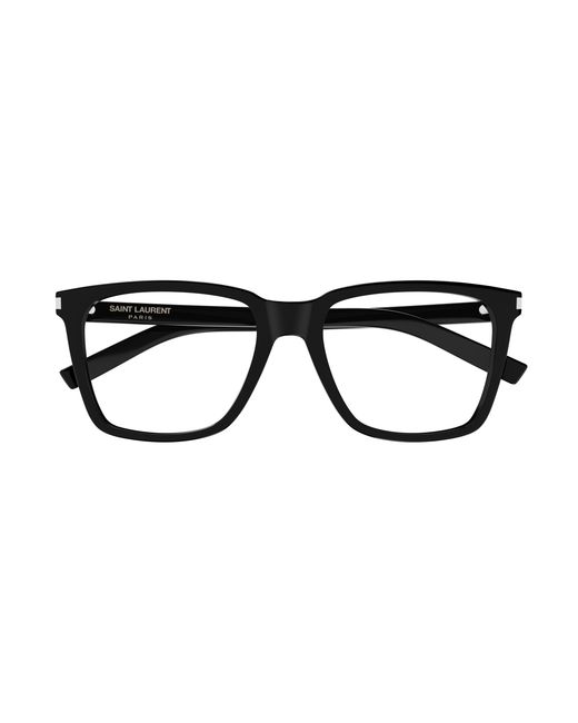 Saint Laurent Black Sl 717 Slim 001 Optical Frames Acetate Transparent Squared