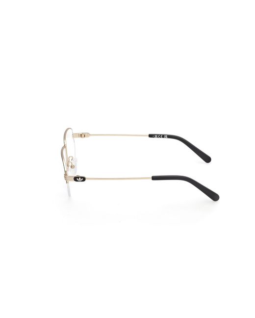 Adidas Black Or5116 005 Optical Frames Metal Round Normal for men