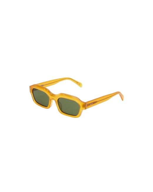 Retrosuperfuture Yellow Vf0 Boletus Sereno Sunglasses Acetate Squared Normal