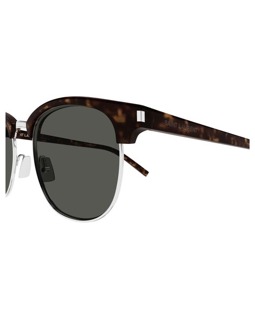 Saint Laurent Black Sl 108 015 Sunglasses Acetate Round for men