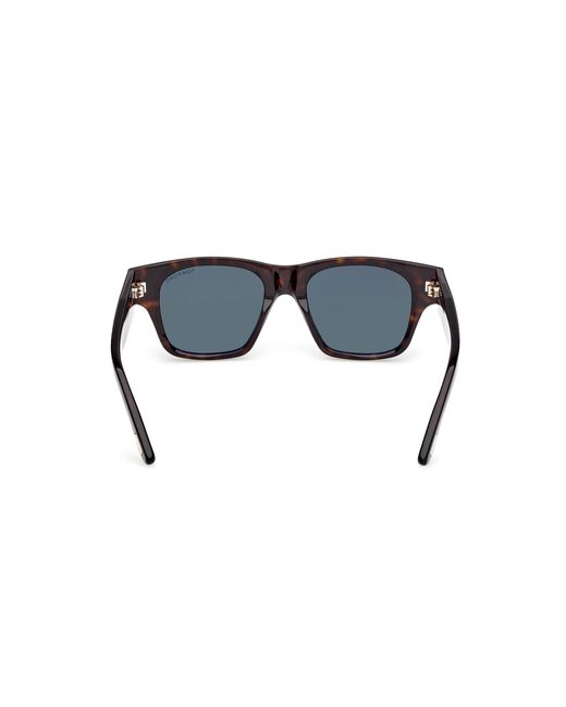Tom Ford Black Ft1280 Caine-02 52N Sunglasses Acetate Squared Normal for men