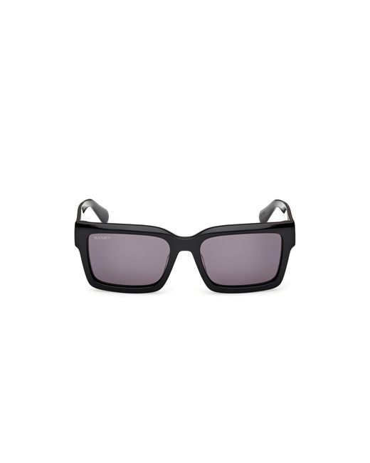 MAX&Co. Black Mo0132 01A Sunglasses Acetate Smoke Squared Normal