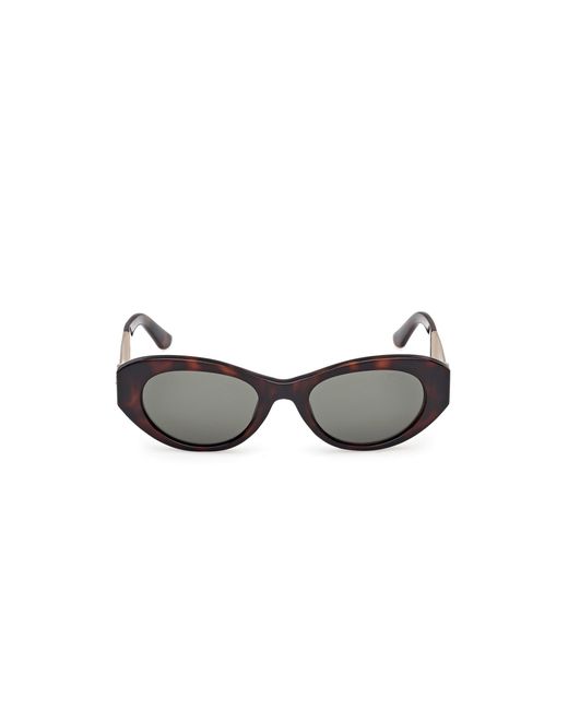 Guess Black Gu00261-H 52N Sunglasses Injected Round Normal