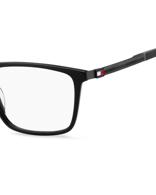 Tommy Hilfiger Black Th 2081 807 Optical Frames Acetate Squared for men