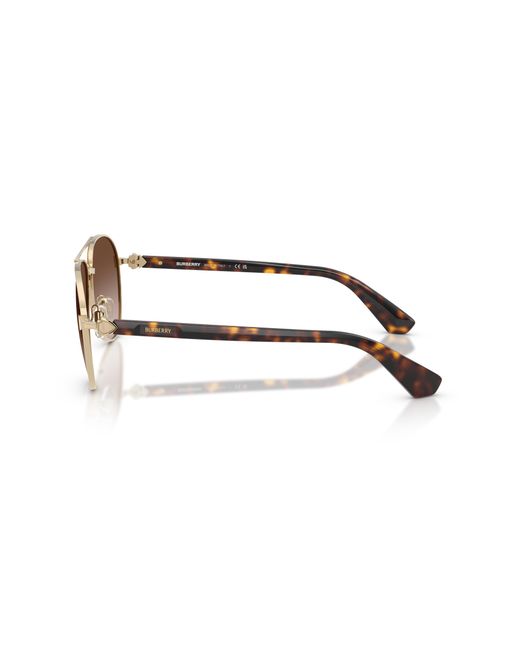 Burberry Black Be3167 110913 Sunglasses Metal Pilot Normal Shaded for men