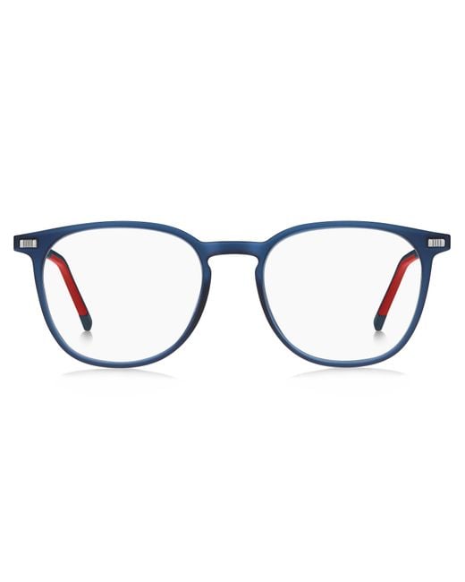 Tommy Hilfiger Black Th 2022 Fll Optical Frames Polyamide Round for men