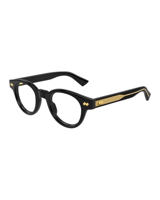 Bottega Veneta Black Bv1443O 001 Optical Frames Acetate Transparent Round