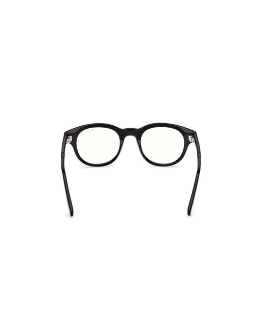 Tom Ford Black Ft6121-B 052 Optical Frames Acetate Round Normal for men