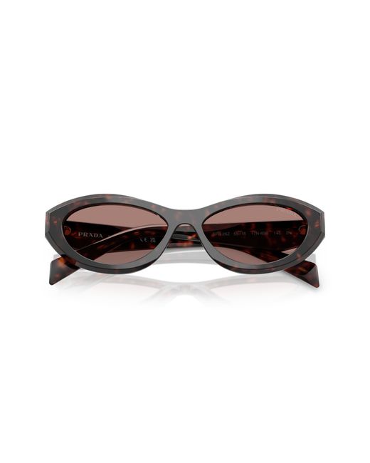 Prada Black Pr 26Zs 17N60B Sunglasses Acetate Geometric Normal
