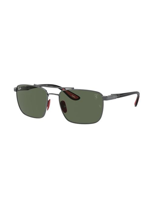 Ray-Ban Black S Rb3715m Scuderia Ferrari Collection Sunglasses for men
