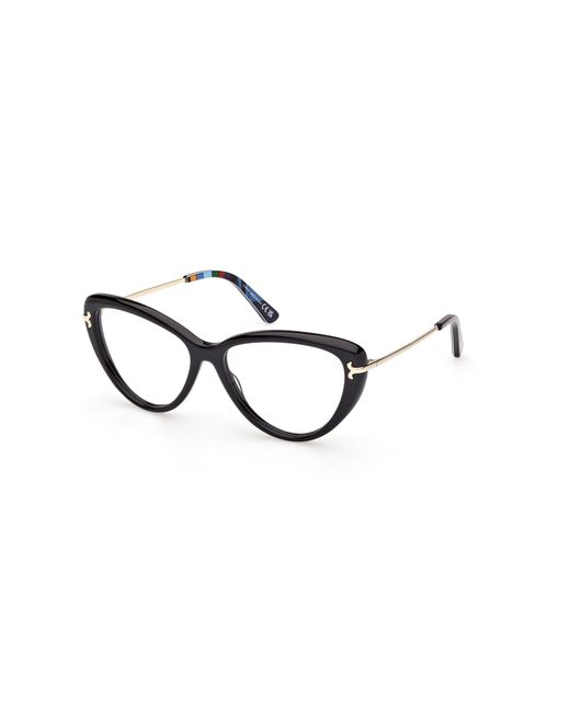 Emilio Pucci Black Ep5279 001 Optical Frames Acetate Butterfly Normal