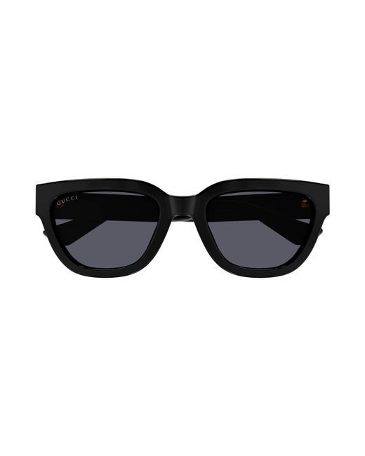 Gucci Black Gg1578S 001 Sunglasses Injected Cat Eye