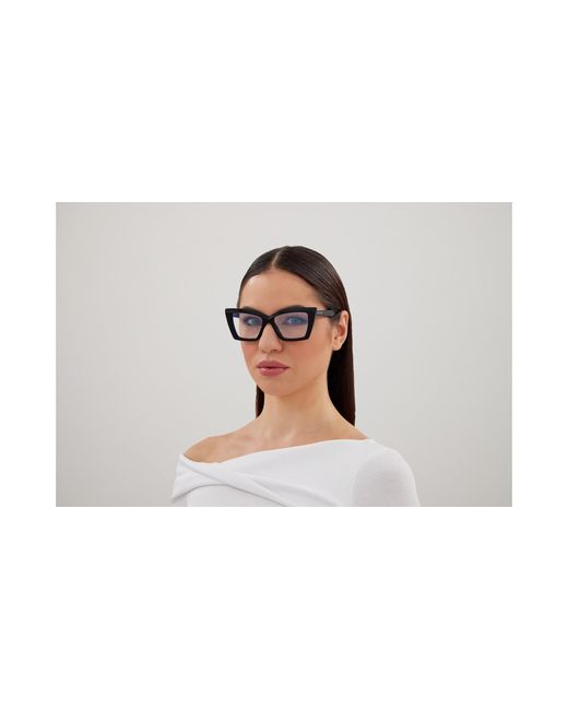 Saint Laurent Black Sl 657 Opt 001 Optical Frames Acetate Transparent Cat Eye