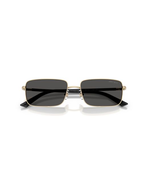 Jimmy Choo Black Jc4027 300687 Sunglasses Metal Squared Normal